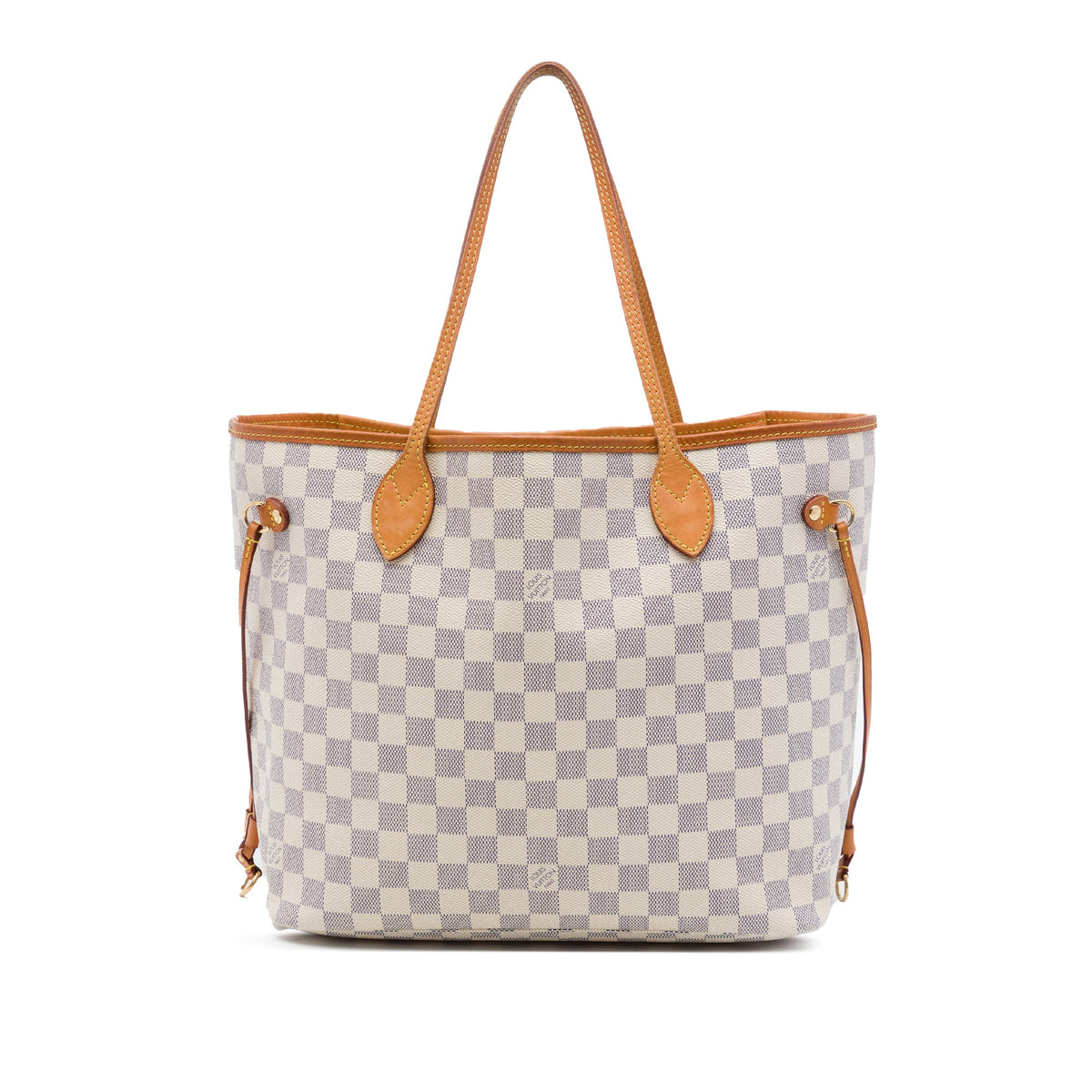 Louis Vuitton Damier Azur Neverfull MM — White