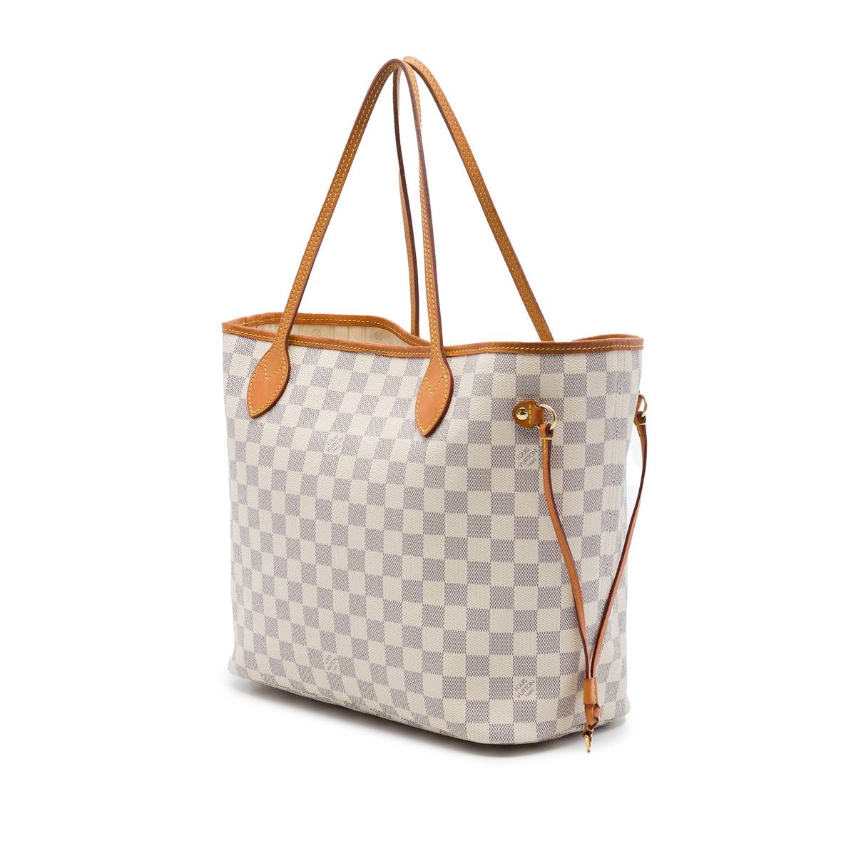 Louis Vuitton Damier Azur Neverfull MM — White
