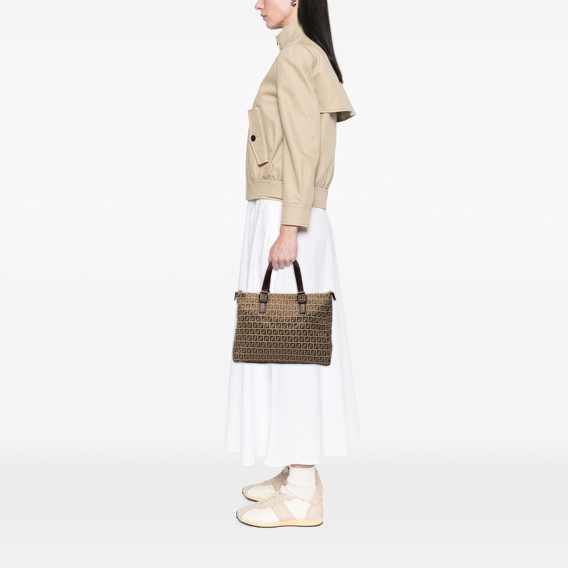 Fendi Zucchino Canvas Tote
