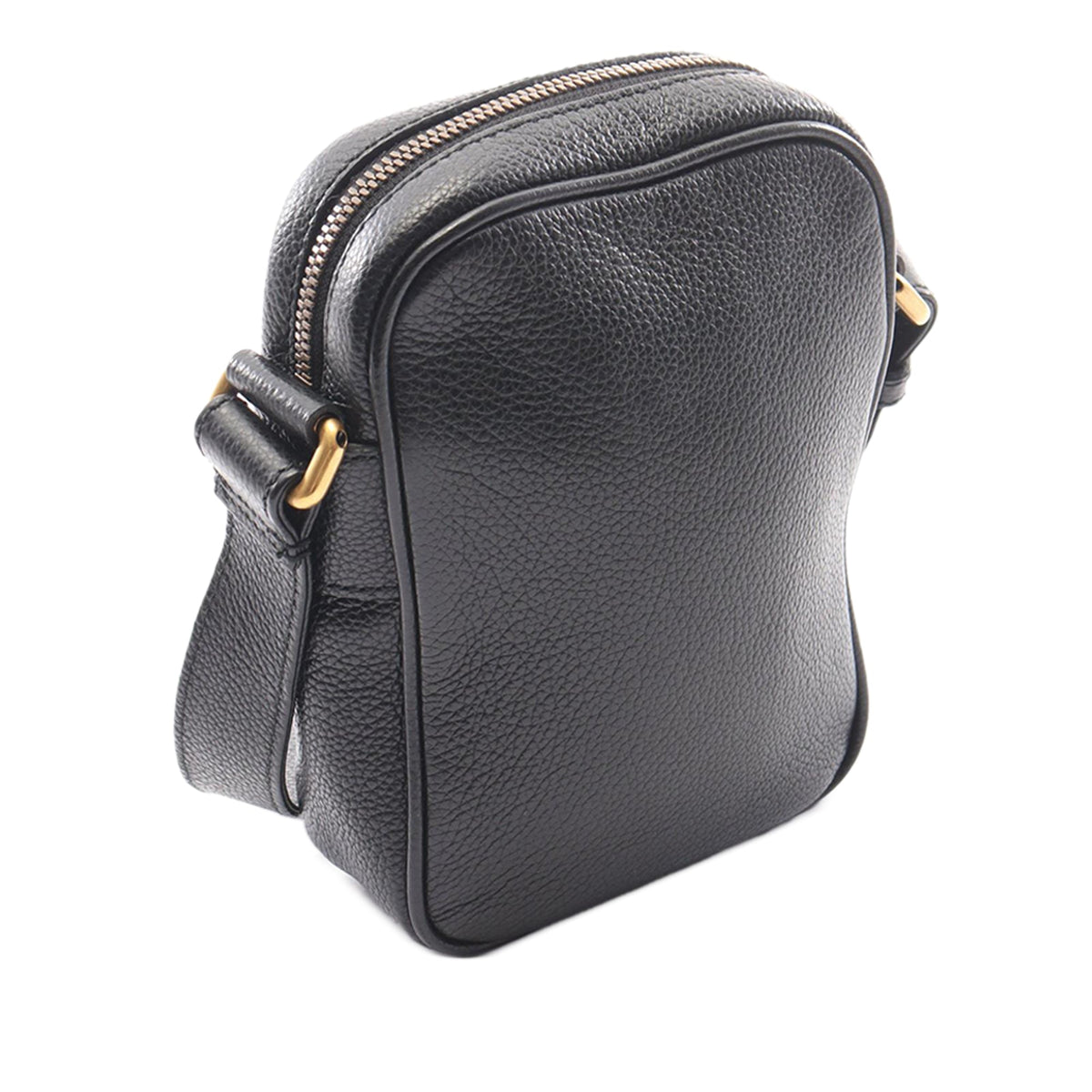 Gucci Mini Grained Calfskin Logo Crossbody