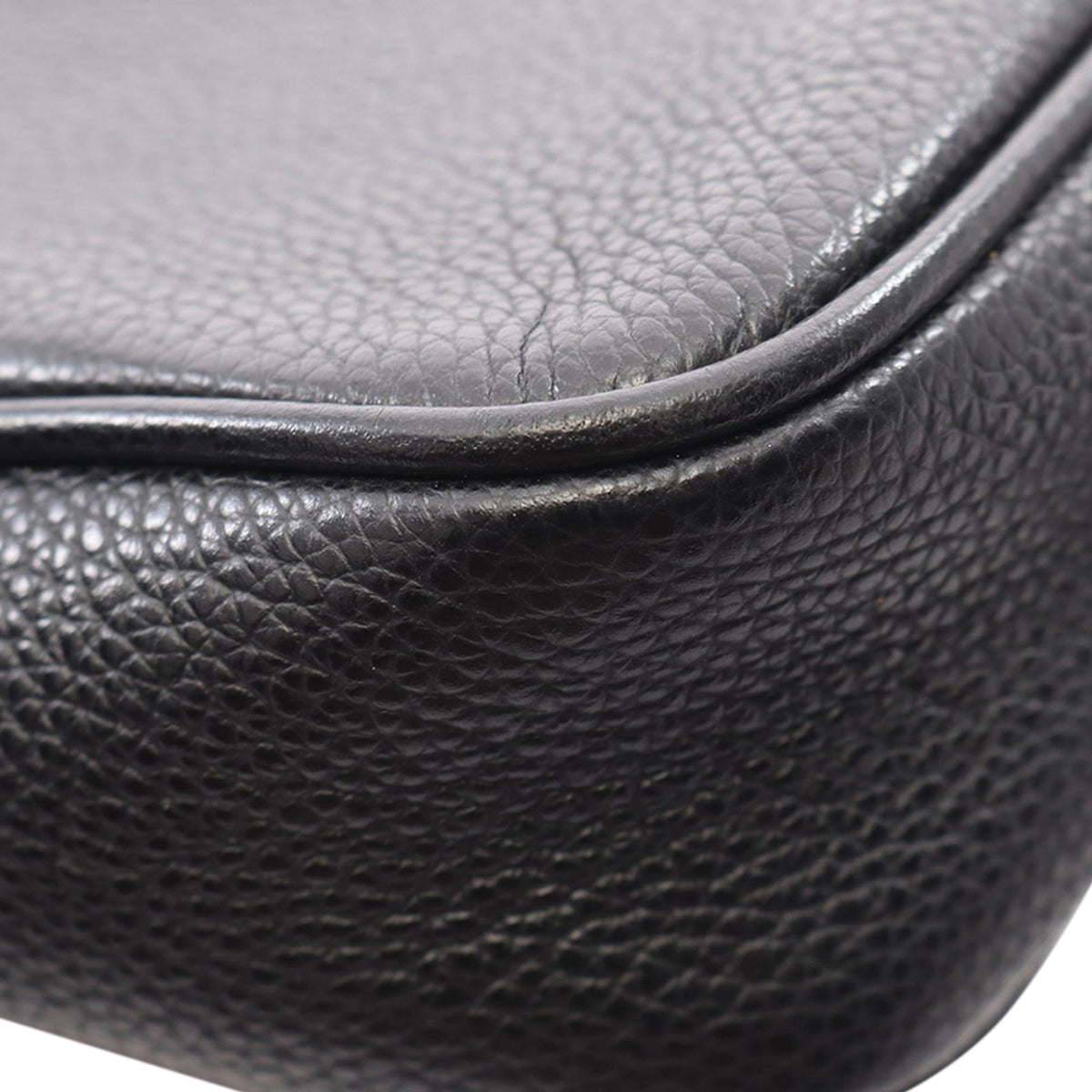 Gucci Mini Grained Calfskin Logo Crossbody
