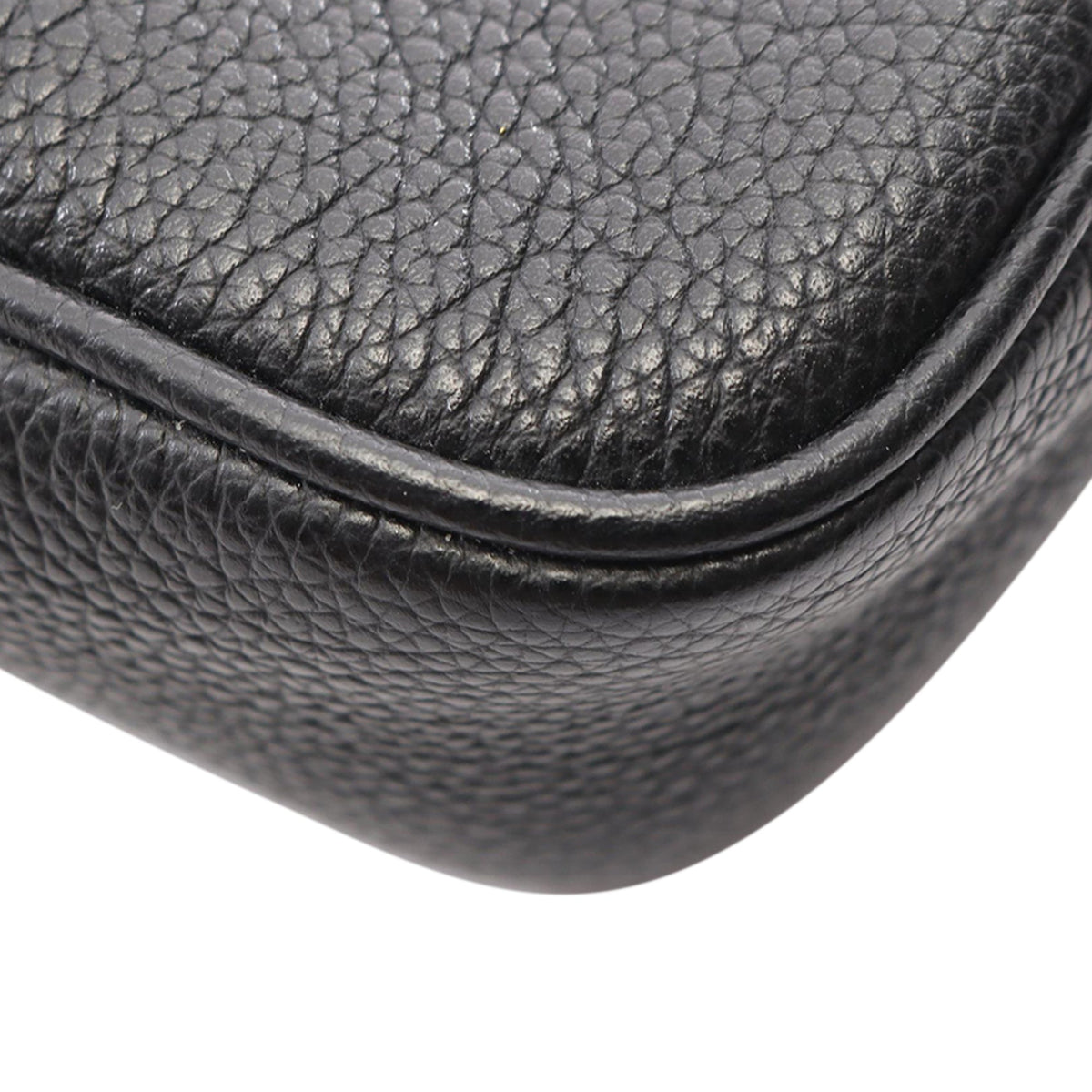 Gucci Mini Grained Calfskin Logo Crossbody
