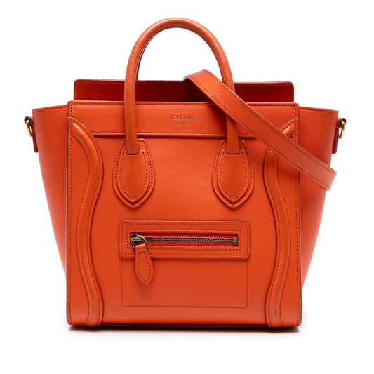 Celine Nano Leather Luggage Tote