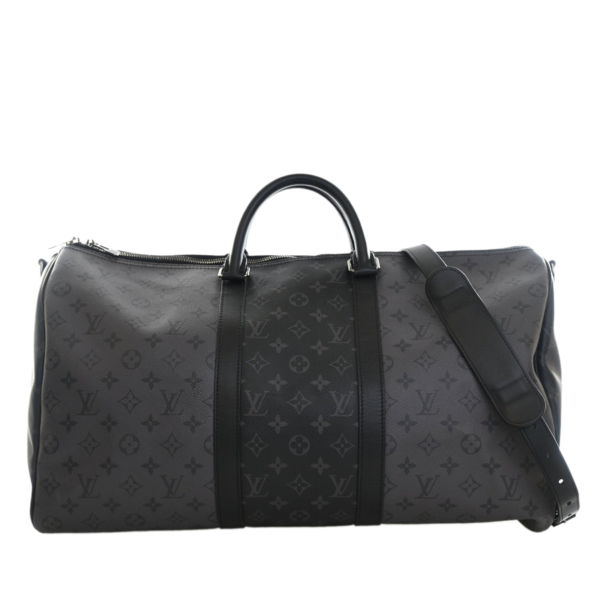 Louis Vuitton Monogram Eclipse Reverse Keepall Bandouliere 50
