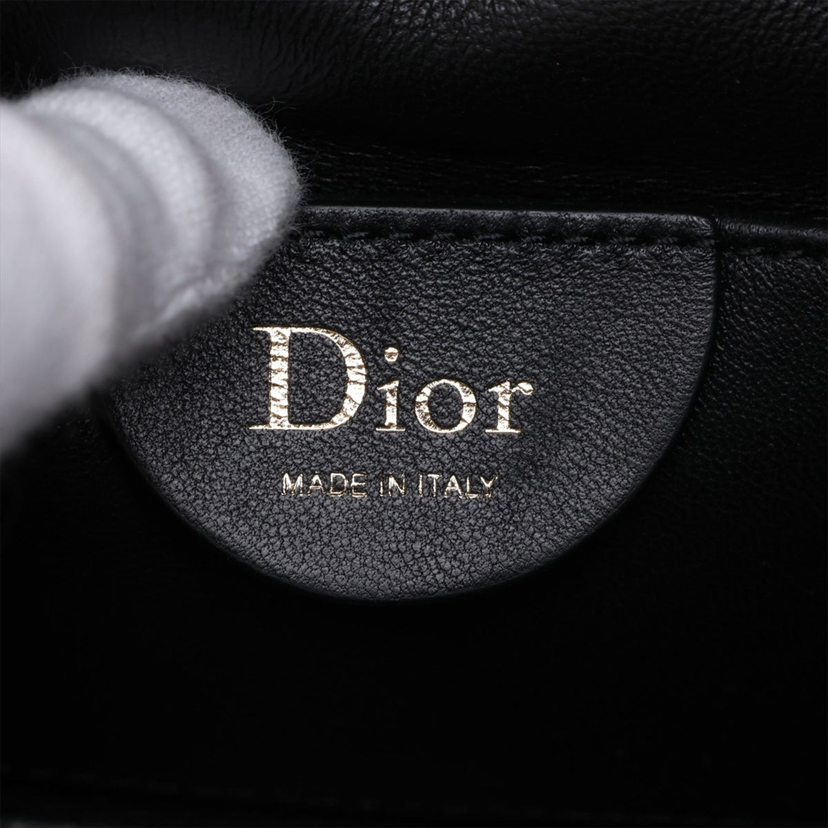 Dior Mini Calfskin Macrocannage Toujours Hobo — Black