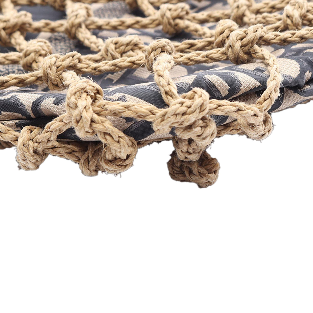 Dior Woven Rope and Oblique Technical Fabric Net Bag — Beige