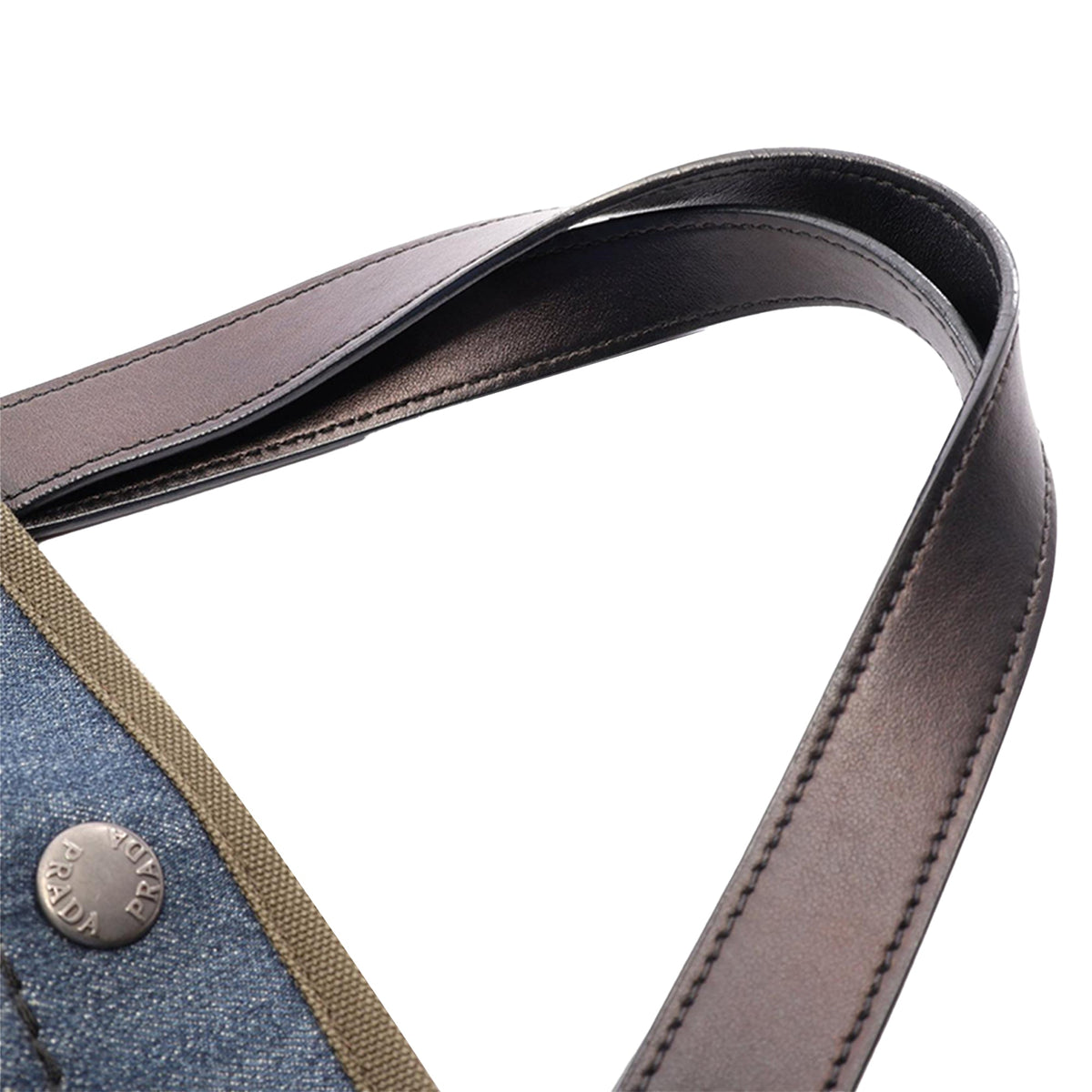 Prada Denim Satchel — Blue
