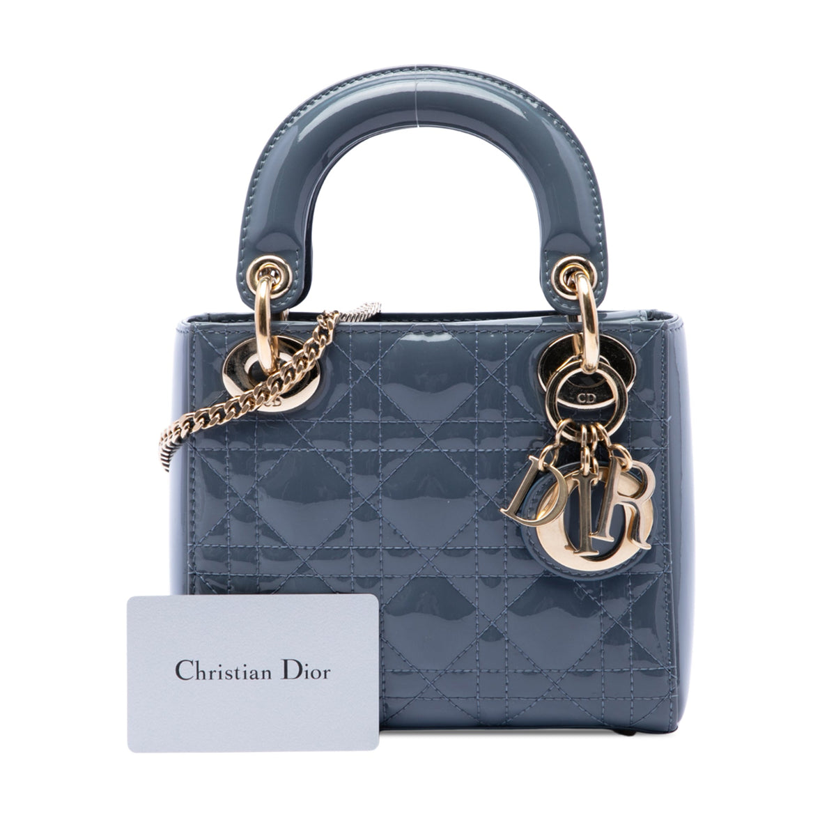 Dior Mini Patent Cannage Lady Dior
