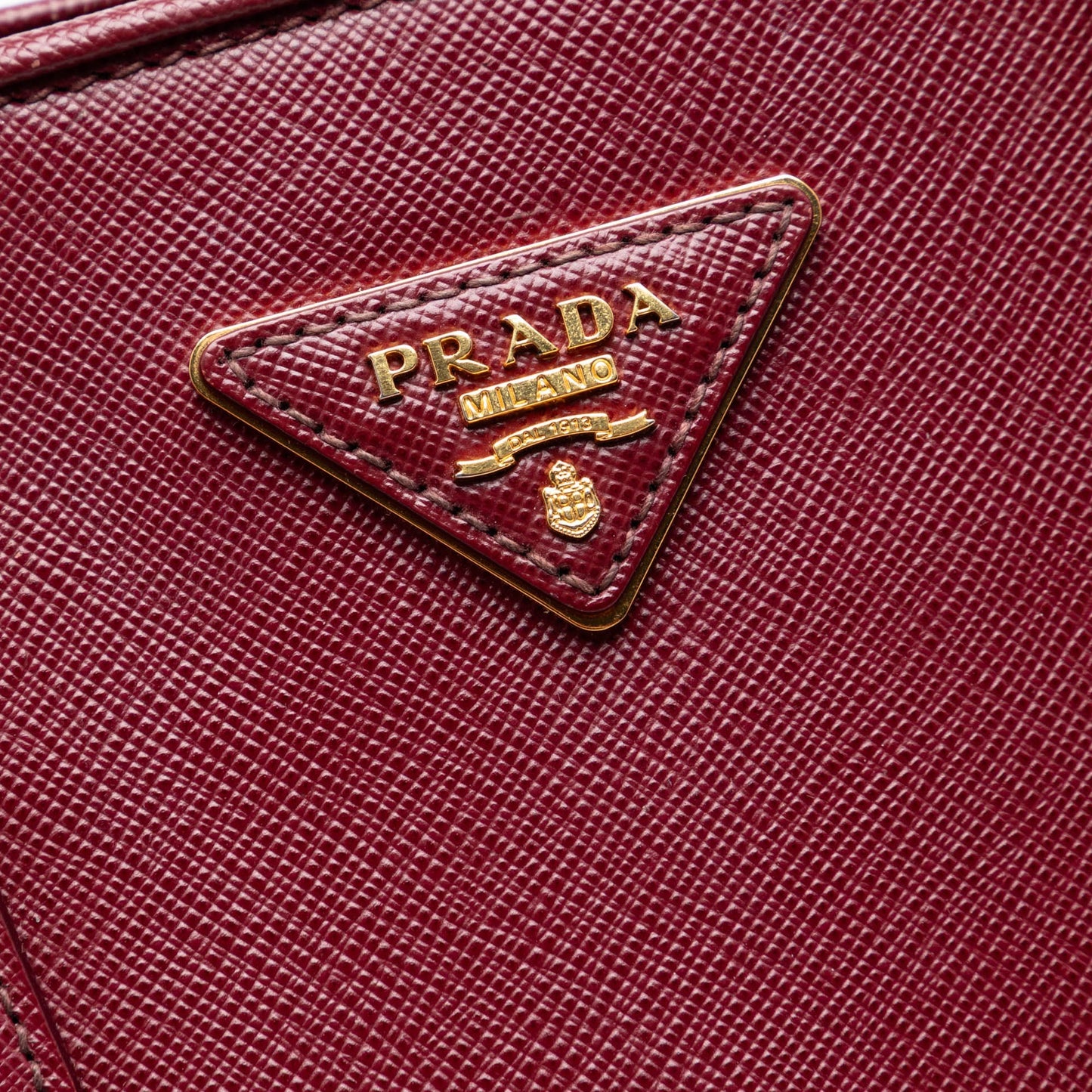 Prada Medium Saffiano Lux Open Promenade Satchel