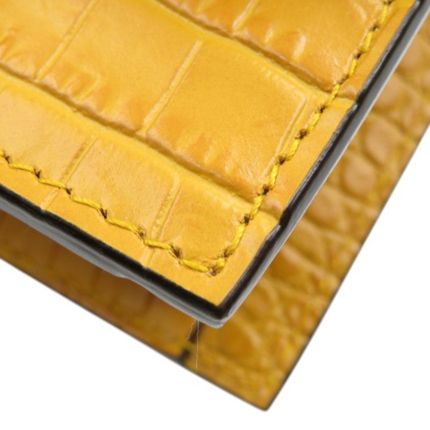 Mini Croc Embossed Leather Paris Crossbody