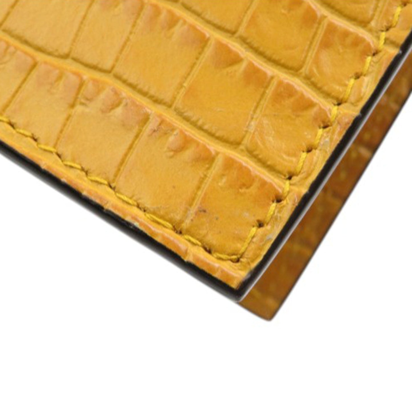 Mini Croc Embossed Leather Paris Crossbody