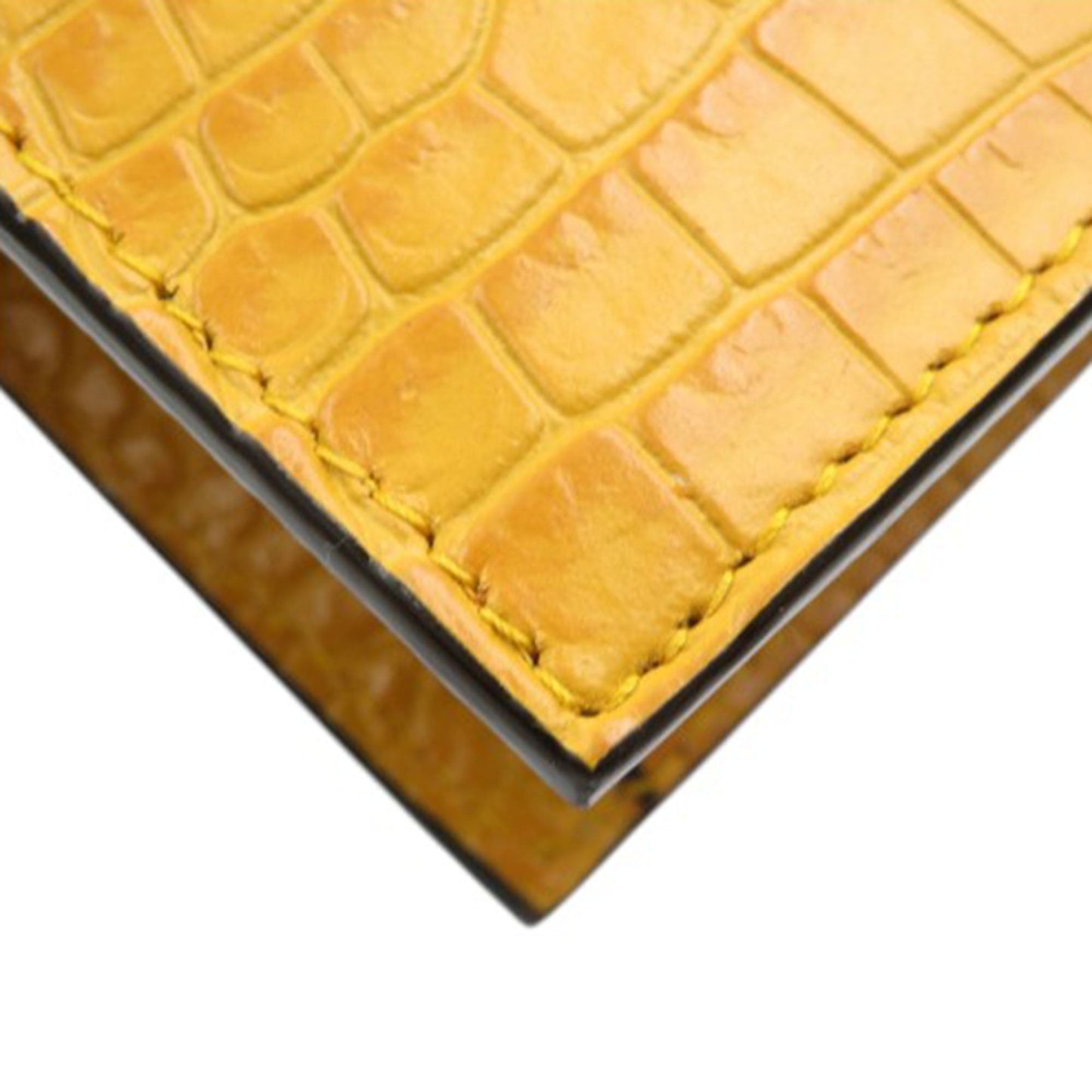 Mini Croc Embossed Leather Paris Crossbody