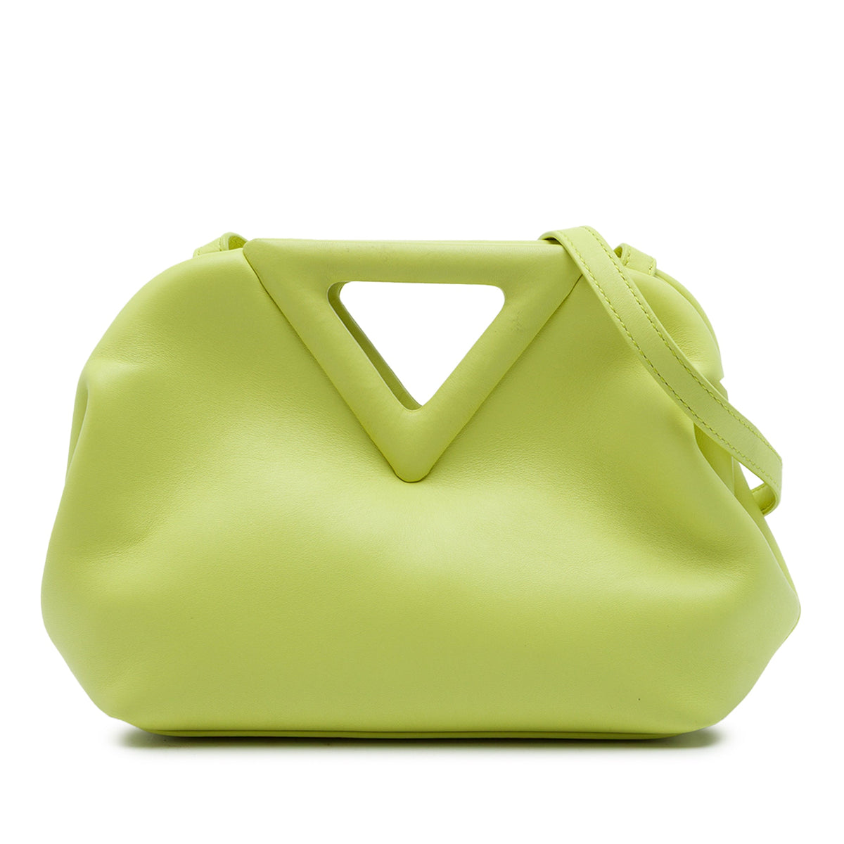 Bottega Veneta Small Leather The Point Triangle Satchel