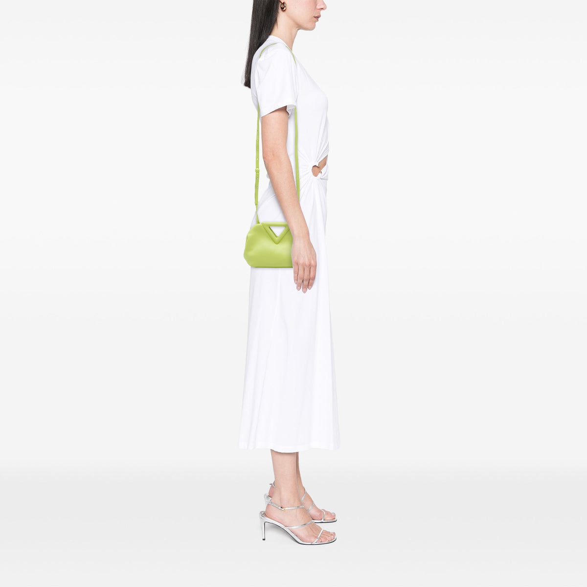Bottega Veneta Small Leather The Point Triangle Satchel