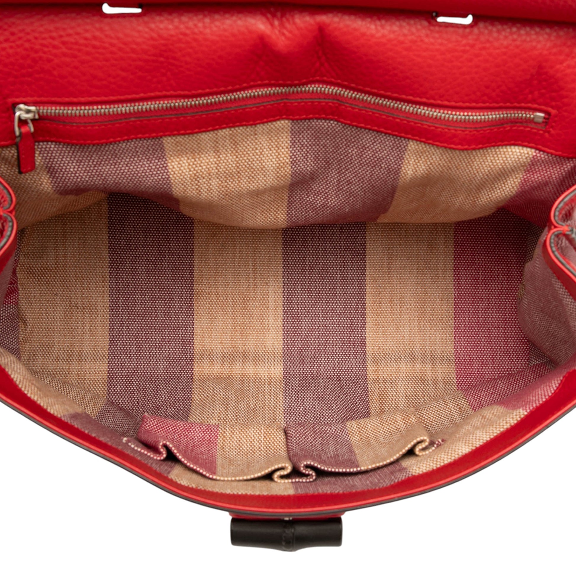 Gucci Large Calfskin Bamboo Daily Satchel