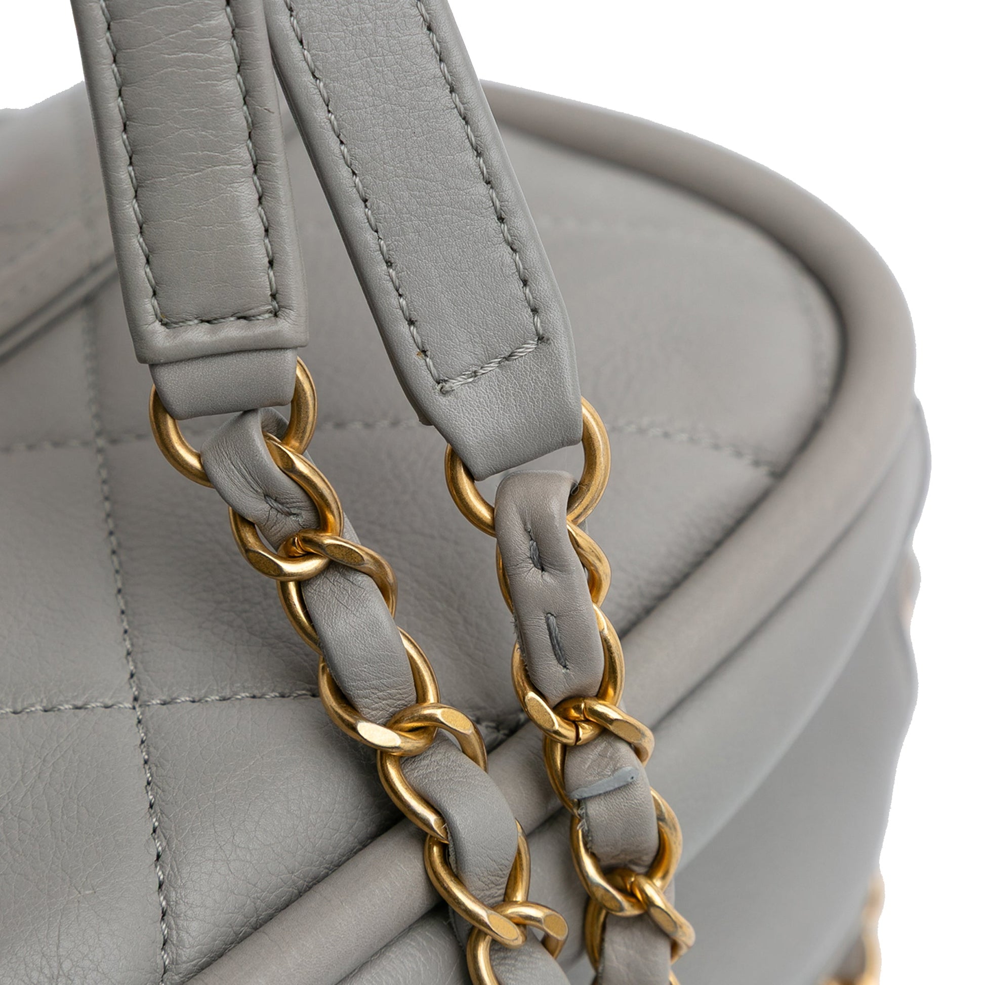 Chanel CC Quilted Lambskin Rounded Flap