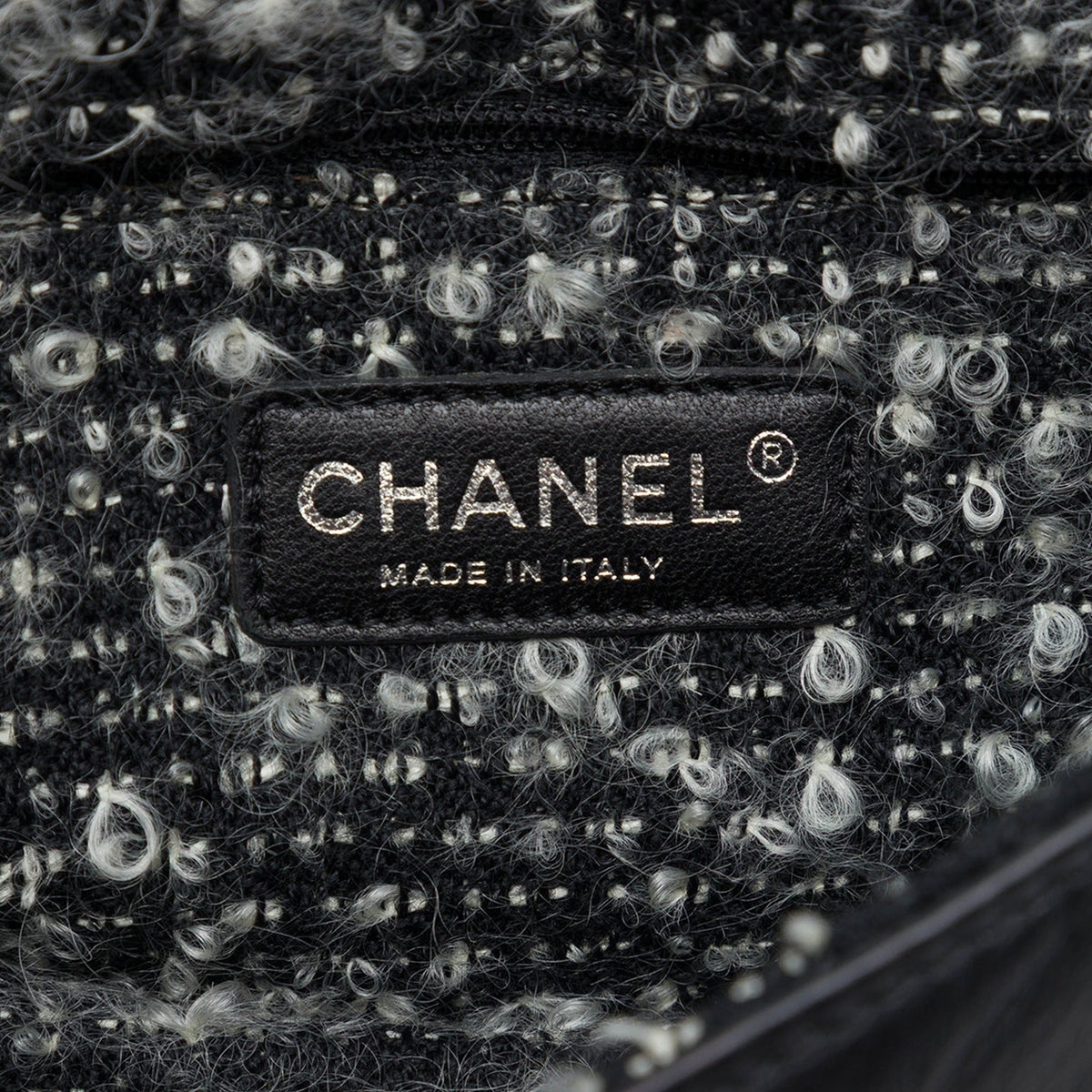 Chanel CC Quilted Lambskin Tweedy Flap