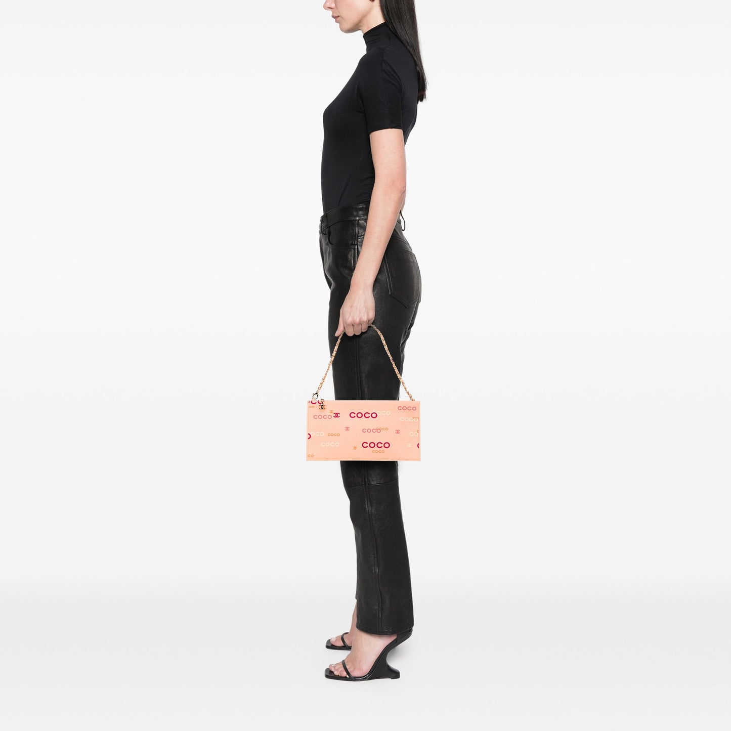 Chanel Canvas Coco Chain Pochette