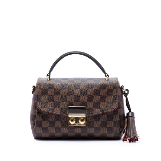 Louis Vuitton Damier Ebene Croisette — Brown