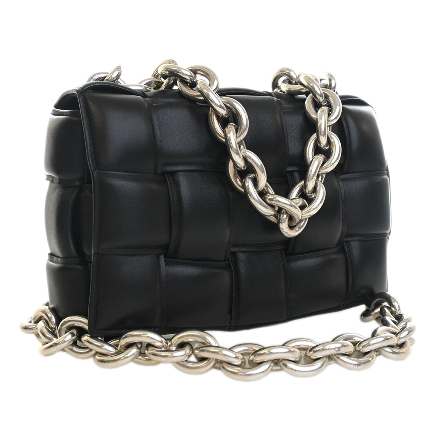 Bottega Veneta Nappa Intrecciato Padded Chain Cassette Satchel
