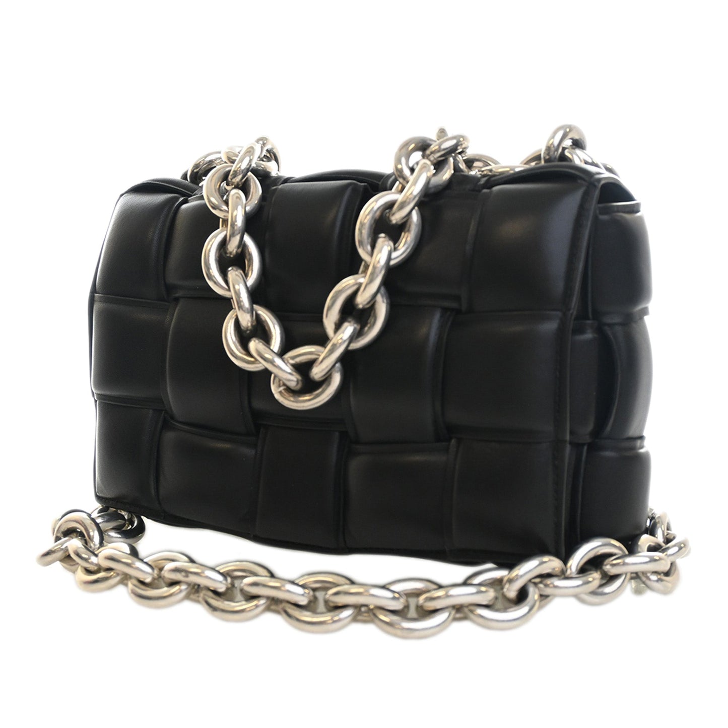 Bottega Veneta Nappa Intrecciato Padded Chain Cassette Satchel