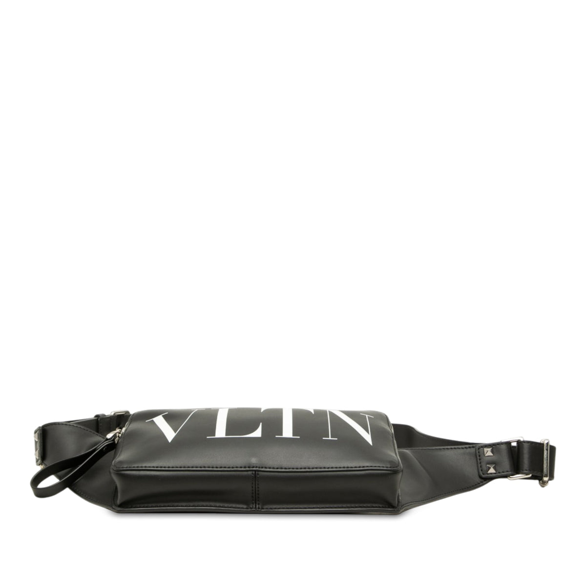 Valentino Leather VLTN Rockstud Belt Bag — Black