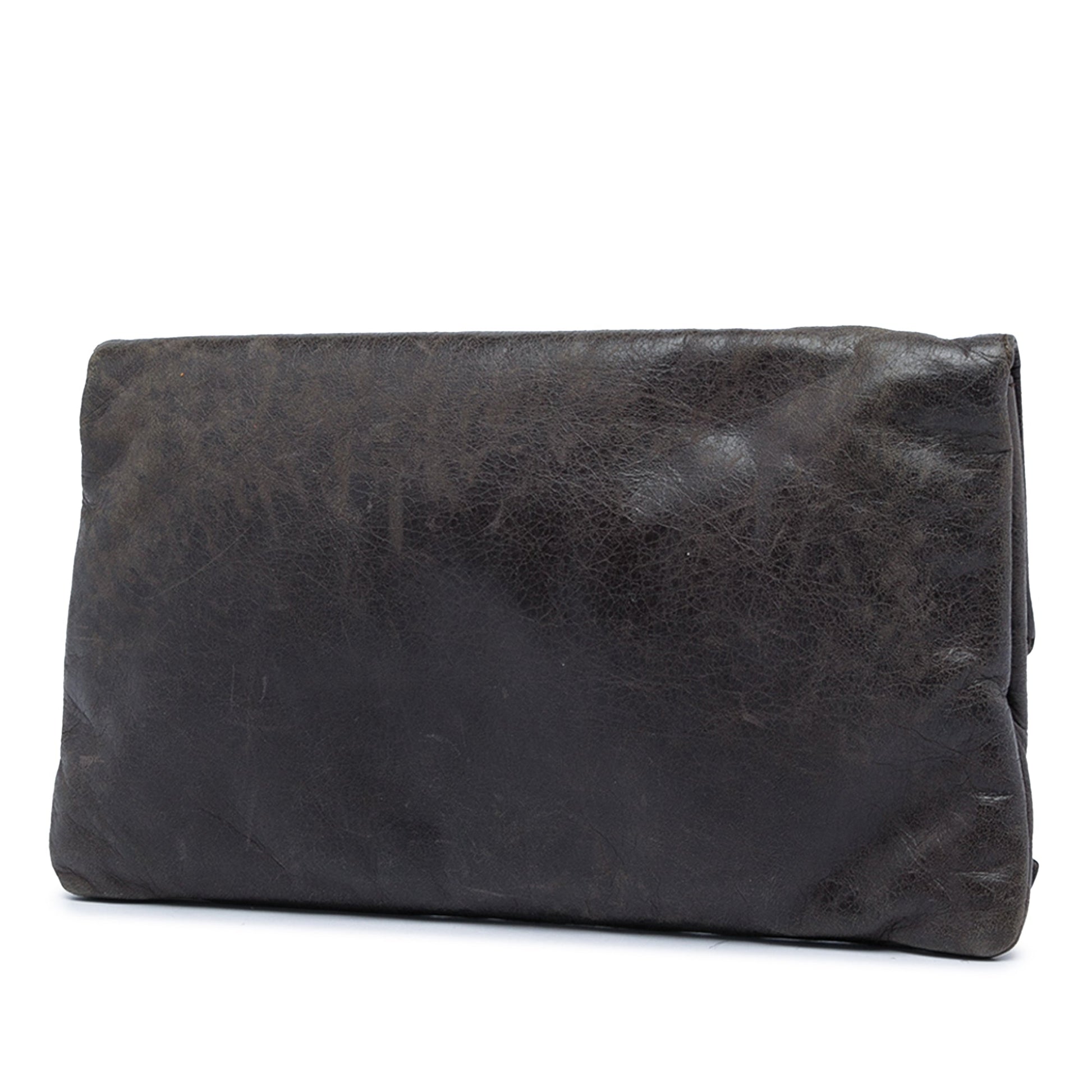 Balenciaga Lambskin Motocross Giant 21 Envelope Clutch