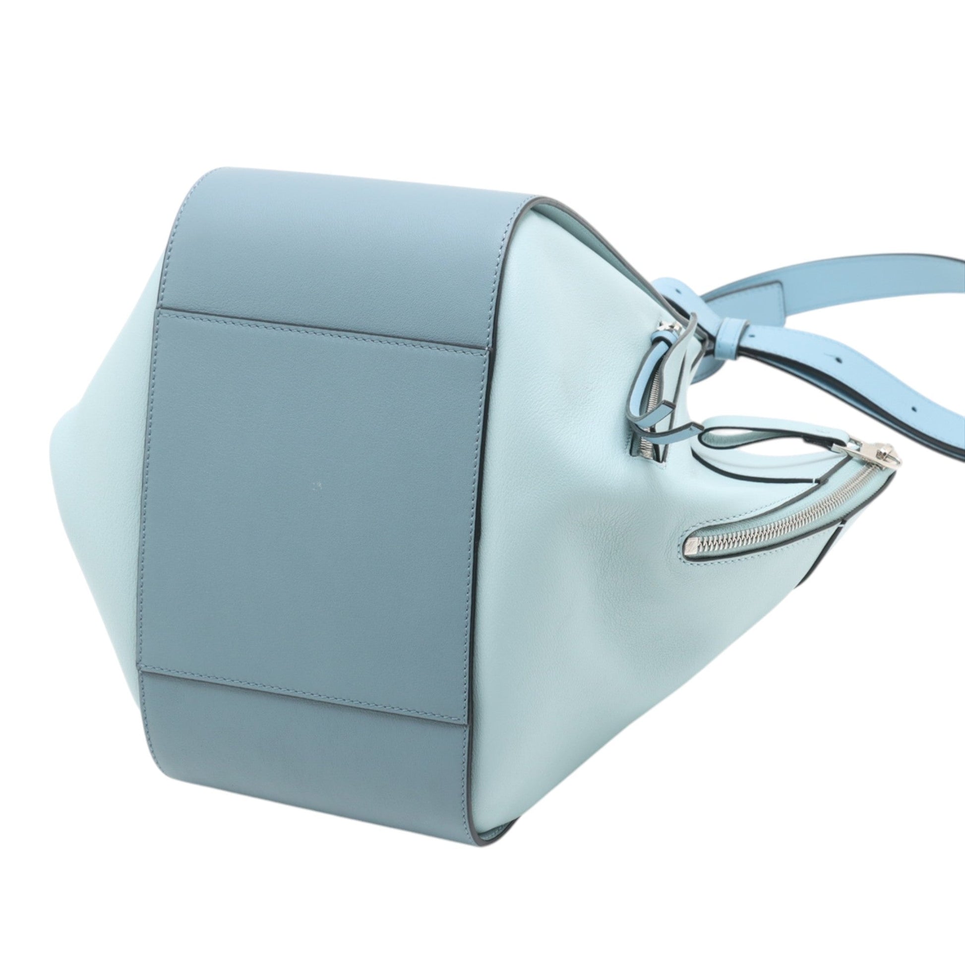 LOEWE Small Bicolor Leather Hammock Satchel