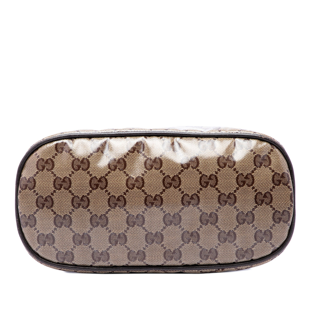 Gucci Mini GG Crystal Dome Satchel — Beige