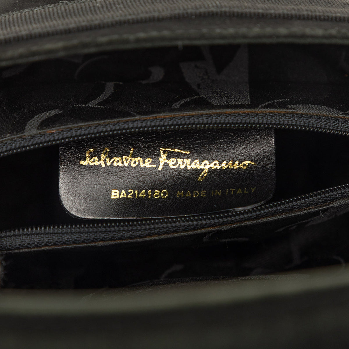 Ferragamo Suede Vara Bow Bucket Bag — Black