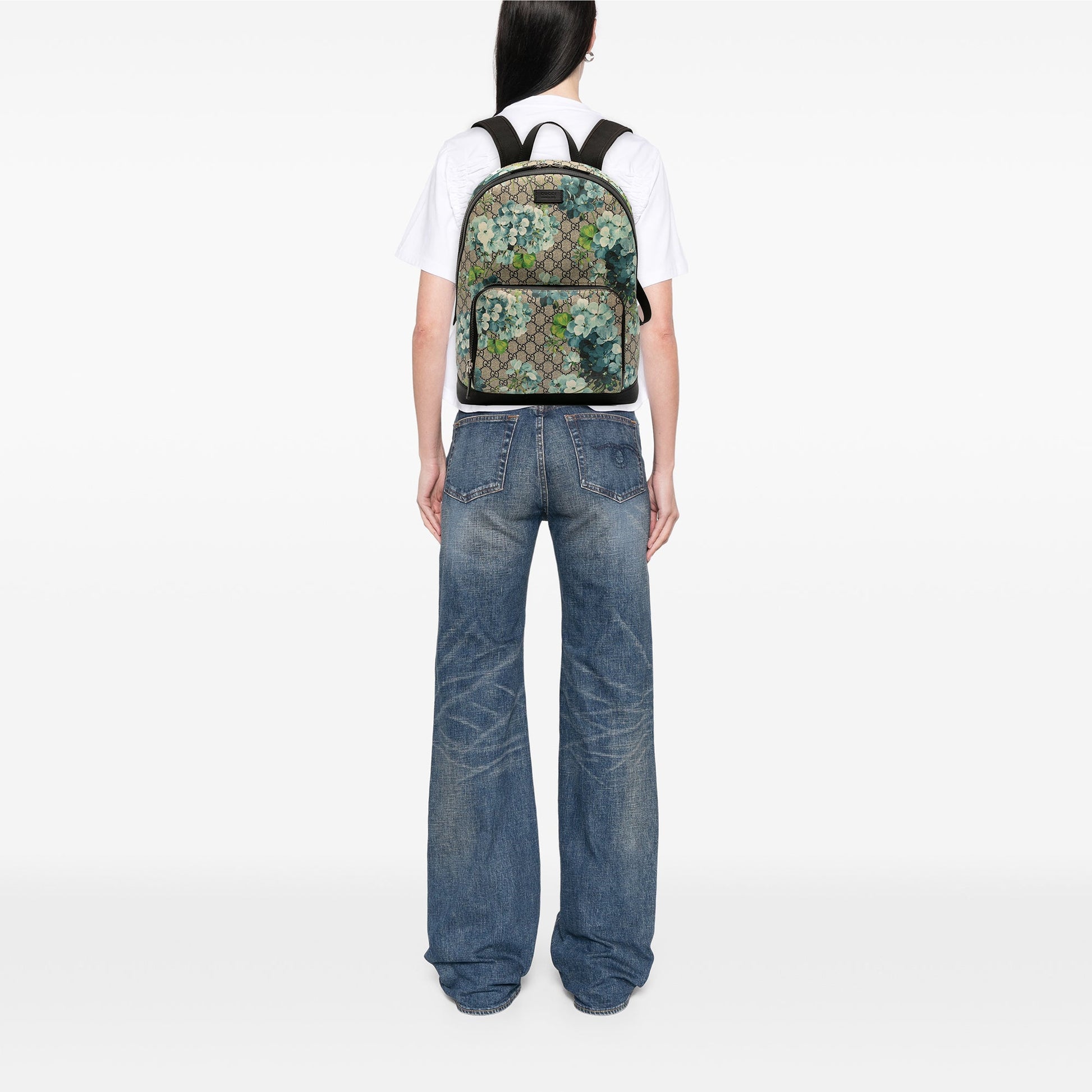 Gucci Medium GG Supreme Blooms Eden Backpack