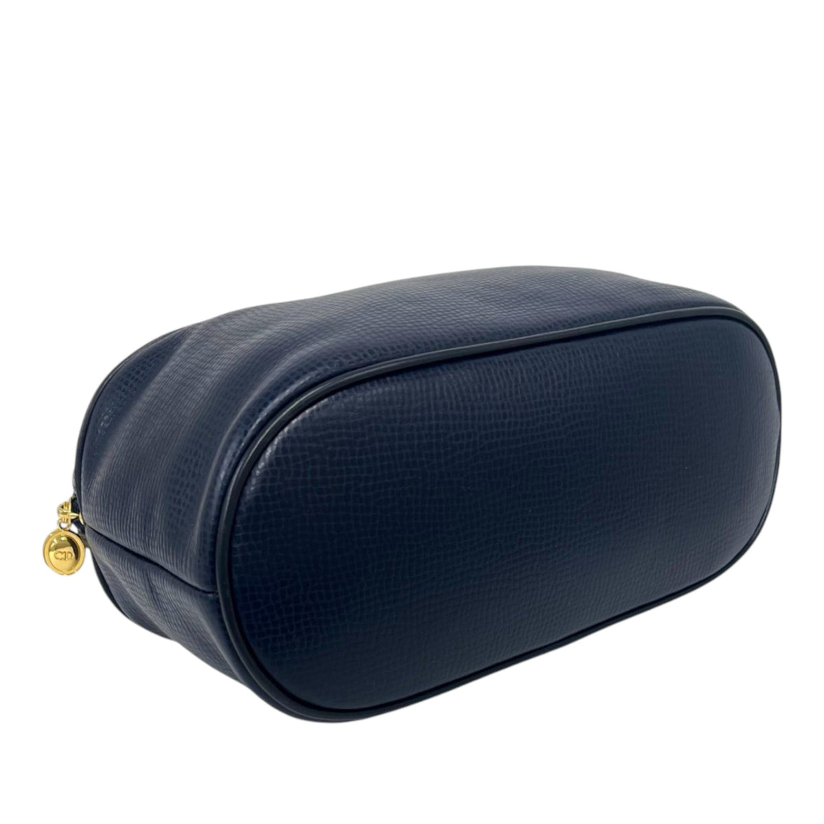 Dior Leather Top Handle Bag — Blue