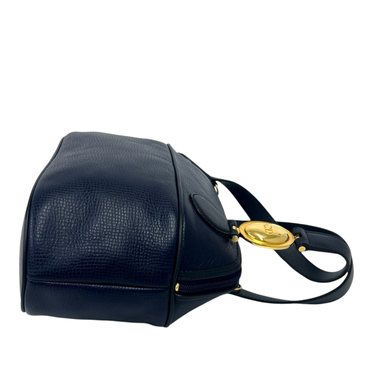 Dior Leather Top Handle Bag — Blue