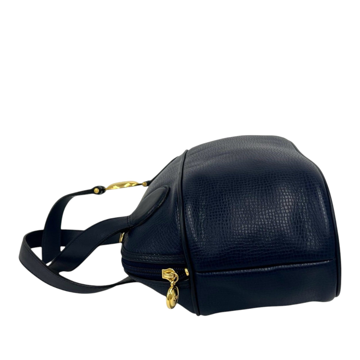 Dior Leather Top Handle Bag — Blue