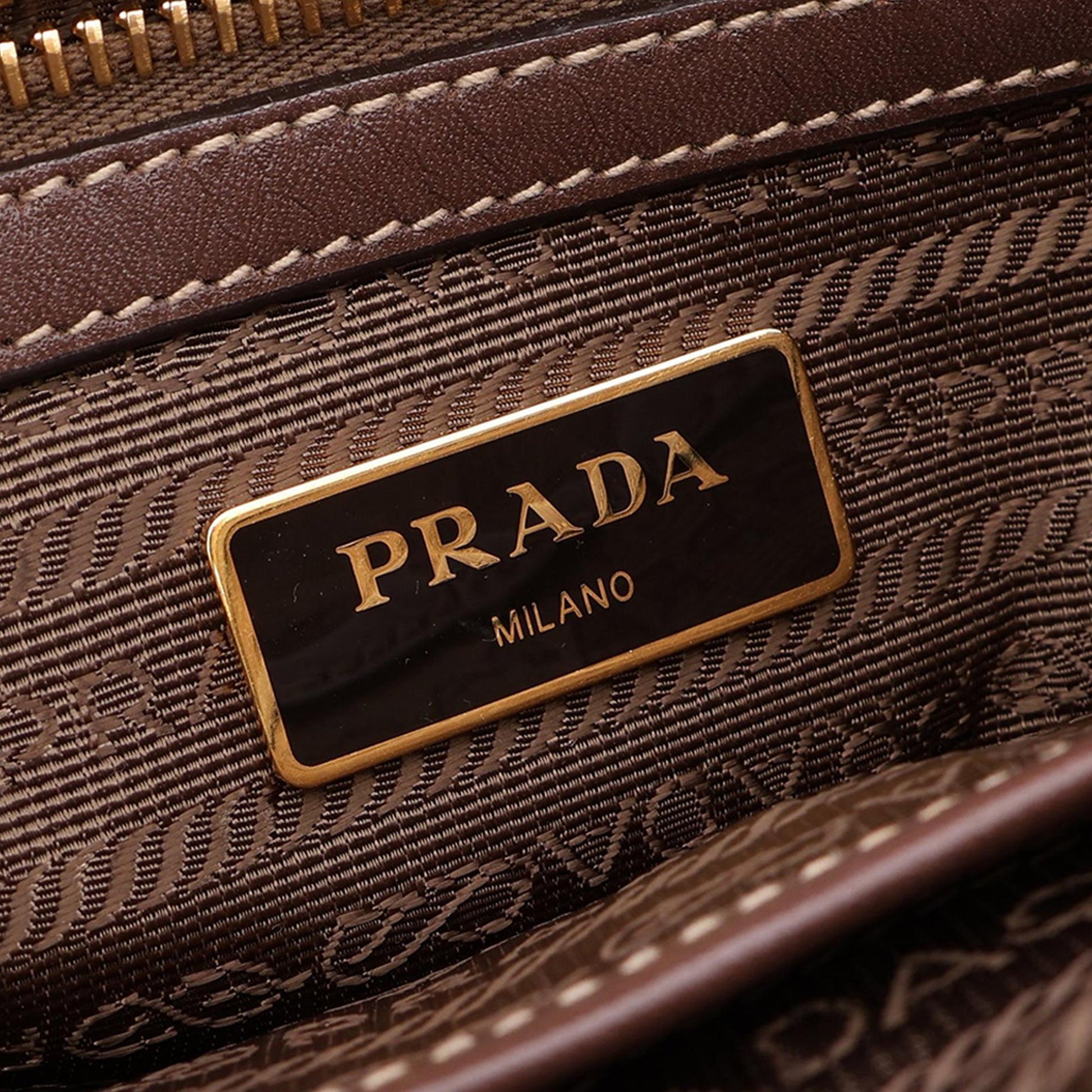 Prada Canvas Canapa Logo Bow Satchel