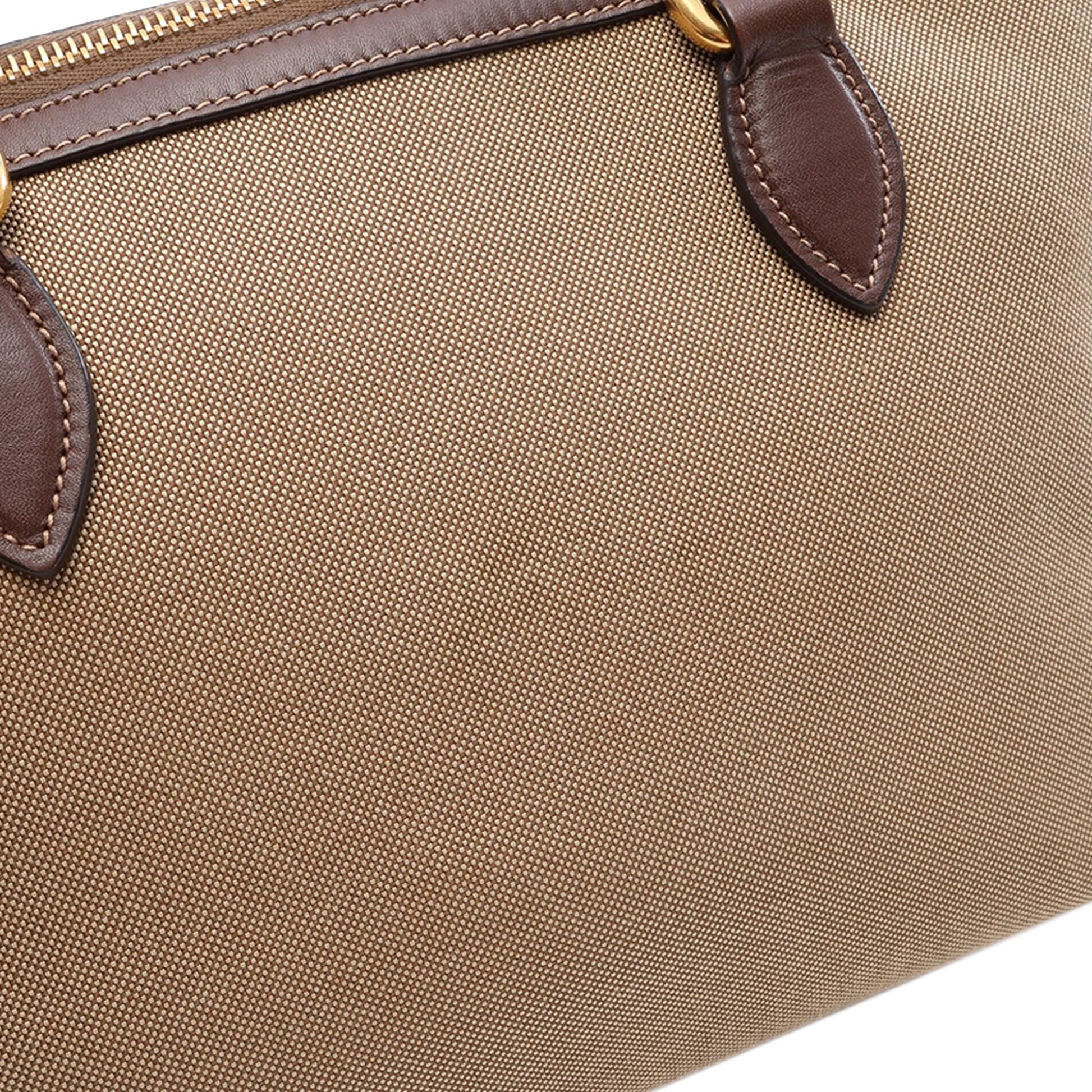 Prada Canvas Canapa Logo Bow Satchel