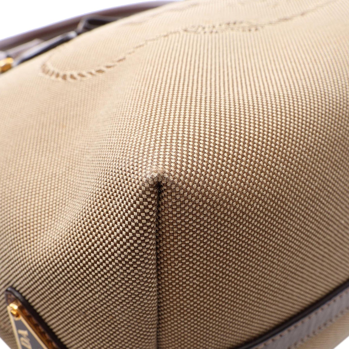 Prada Canvas Canapa Logo Bow Satchel