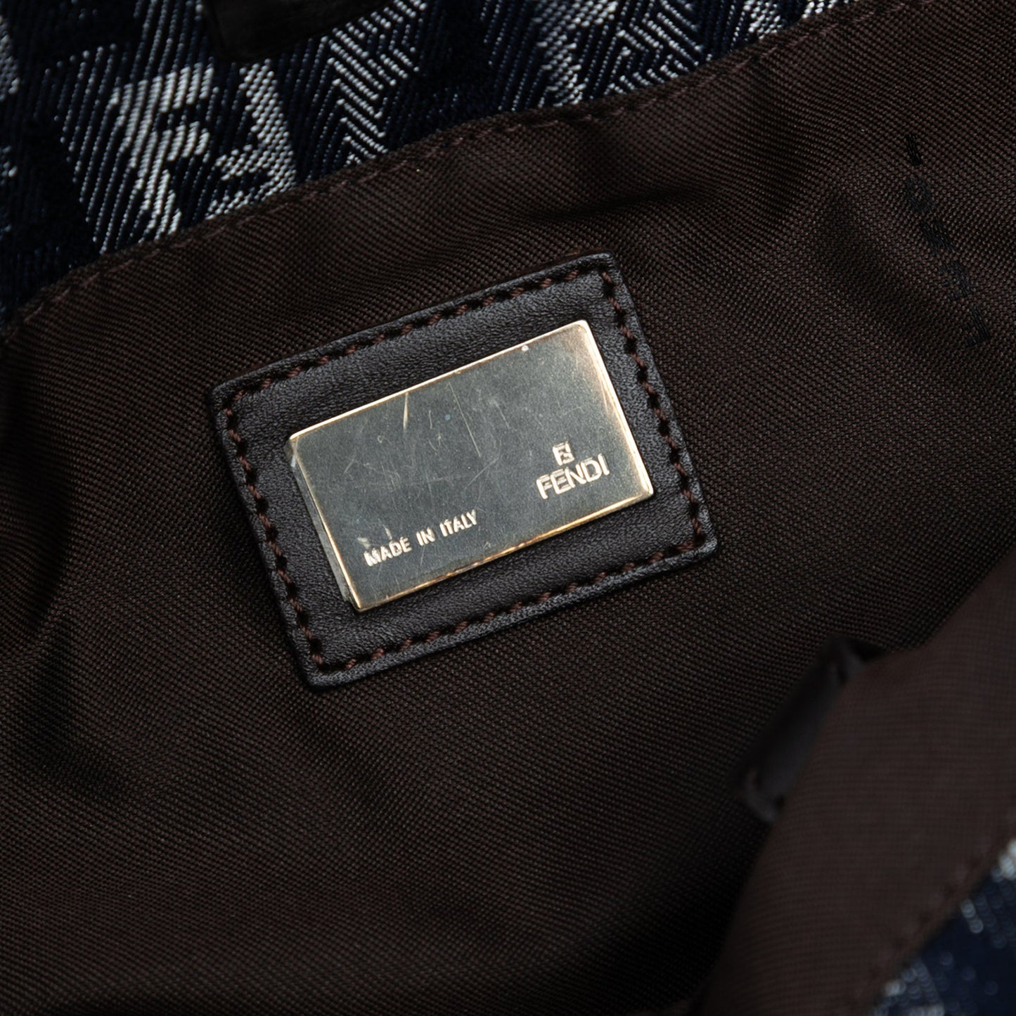 Fendi Zucchino Denim Tote