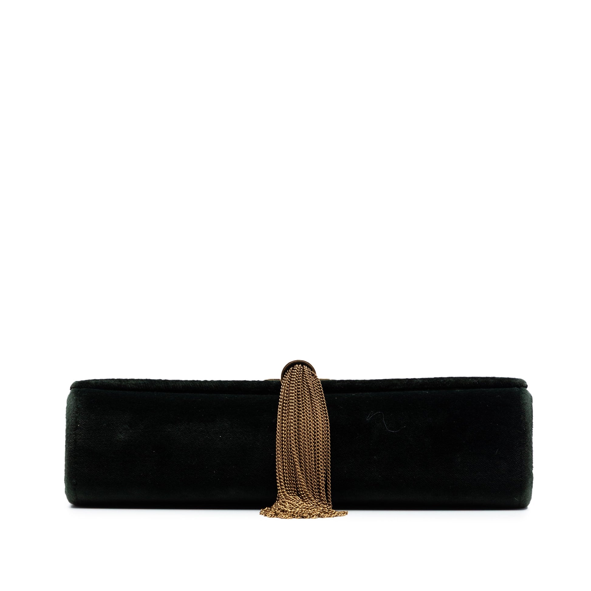 Saint Laurent Small Velvet Monogram Kate Tassel Crossbody