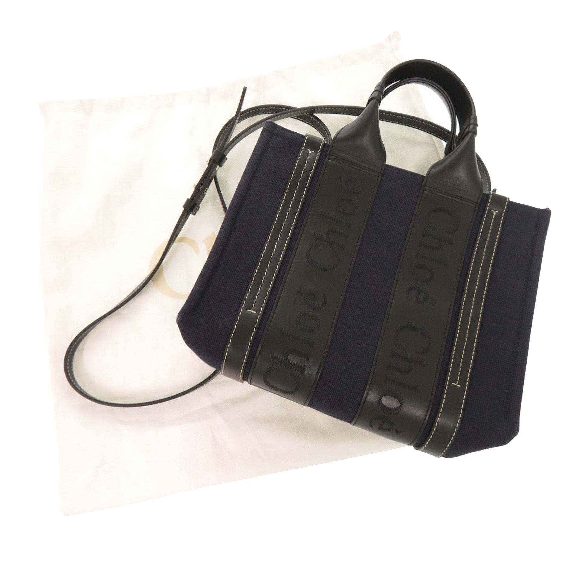 Chloé Small Canvas Woody Tote