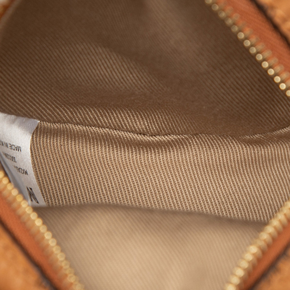MCM Visetos Coated Canvas Round Coin Pouch with Strap