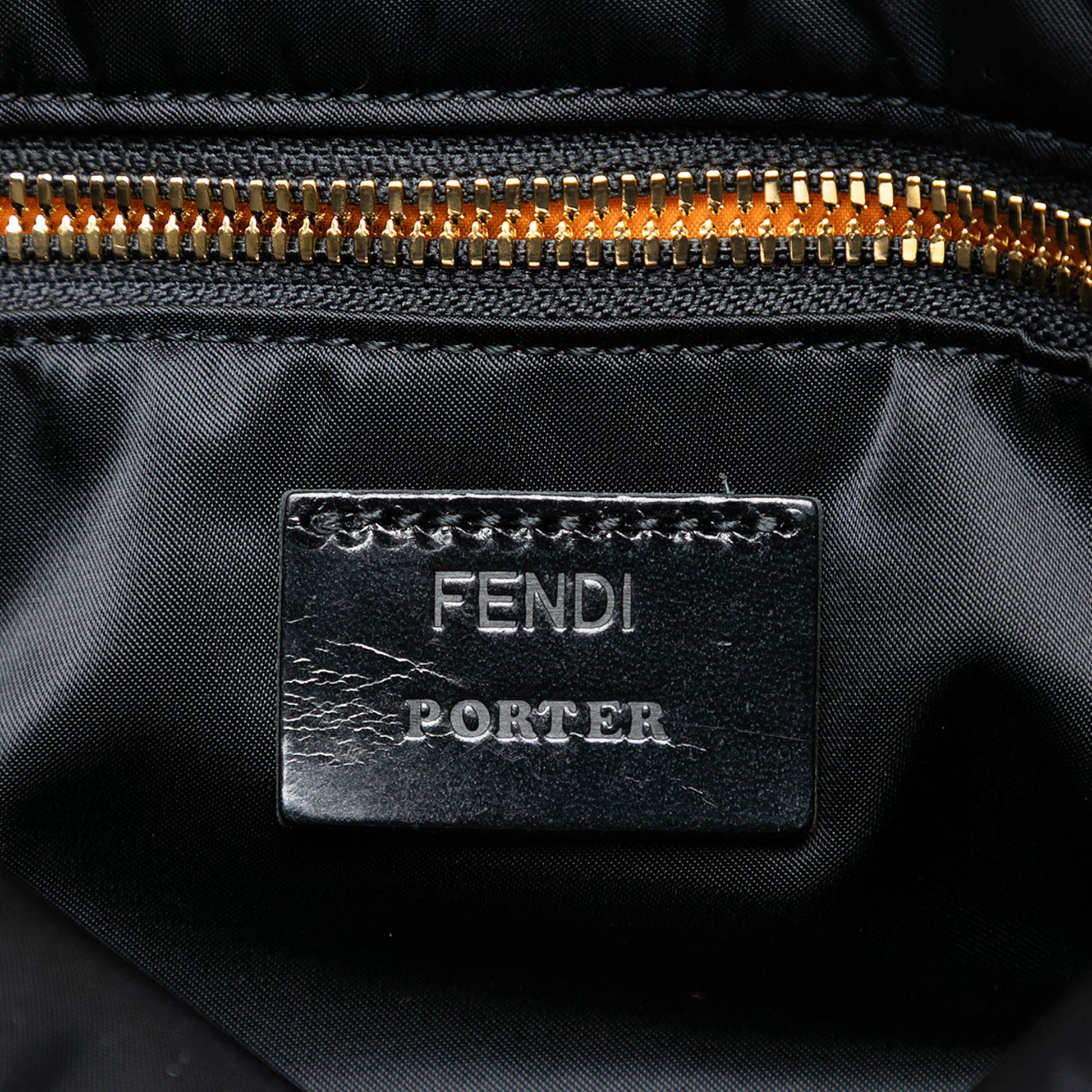 Fendi Porter Yoshida Nylon Convertible Baguette Satchel
