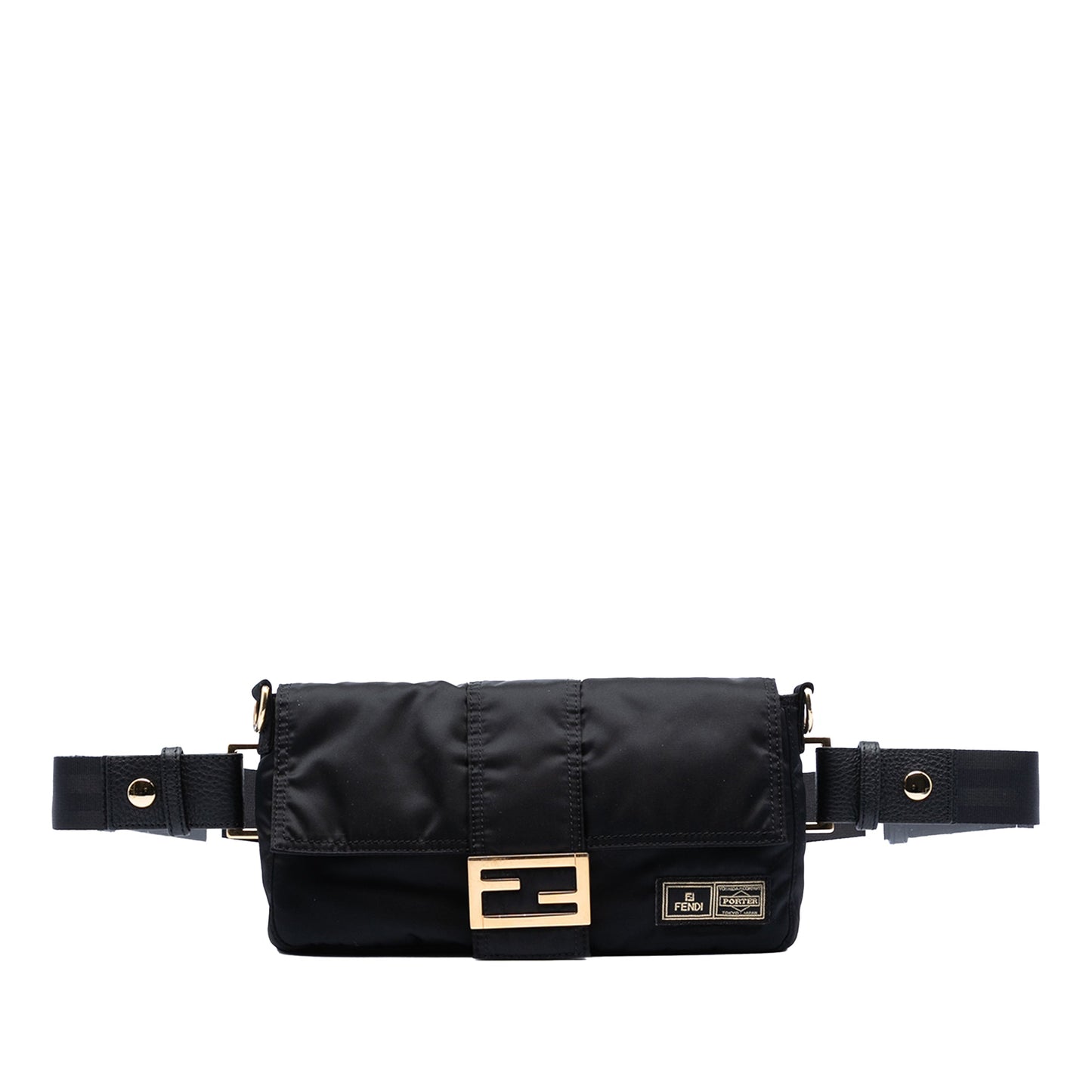 Fendi Porter Yoshida Nylon Convertible Baguette Satchel