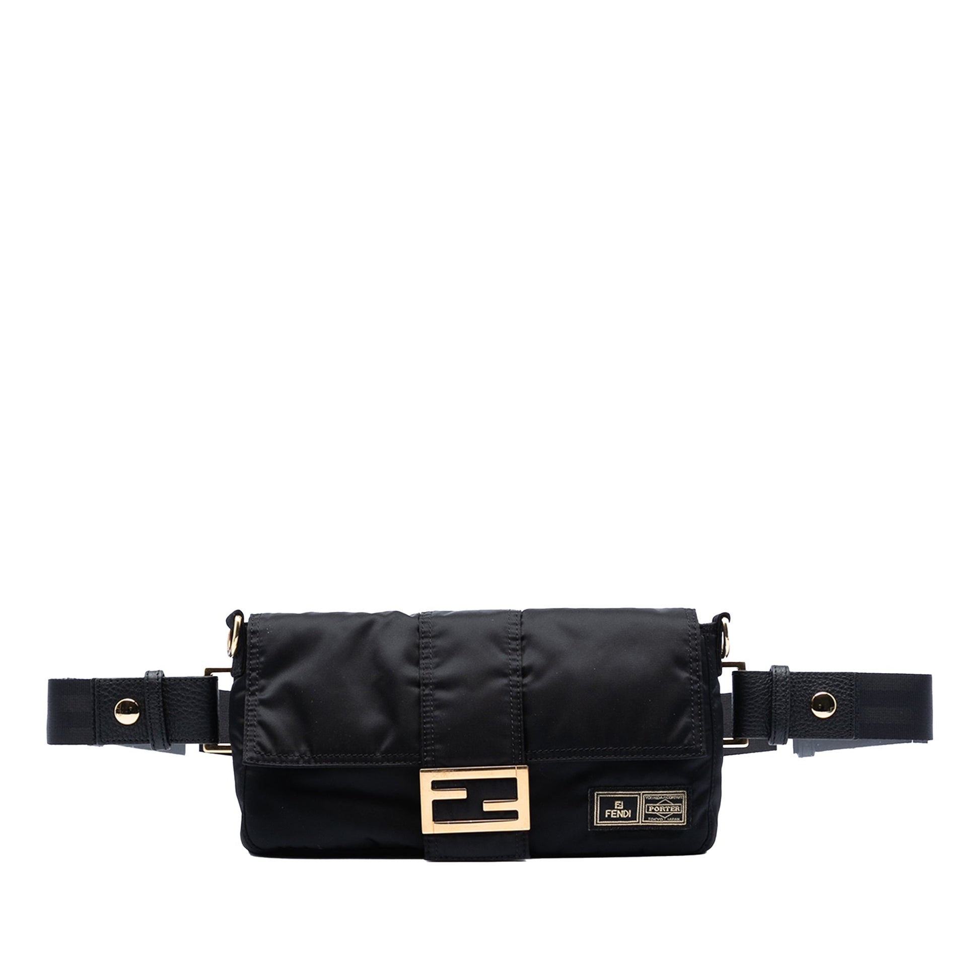 Fendi Porter Yoshida Nylon Convertible Baguette Satchel