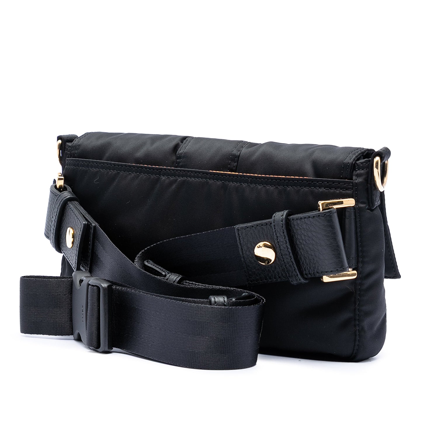 Fendi Porter Yoshida Nylon Convertible Baguette Satchel
