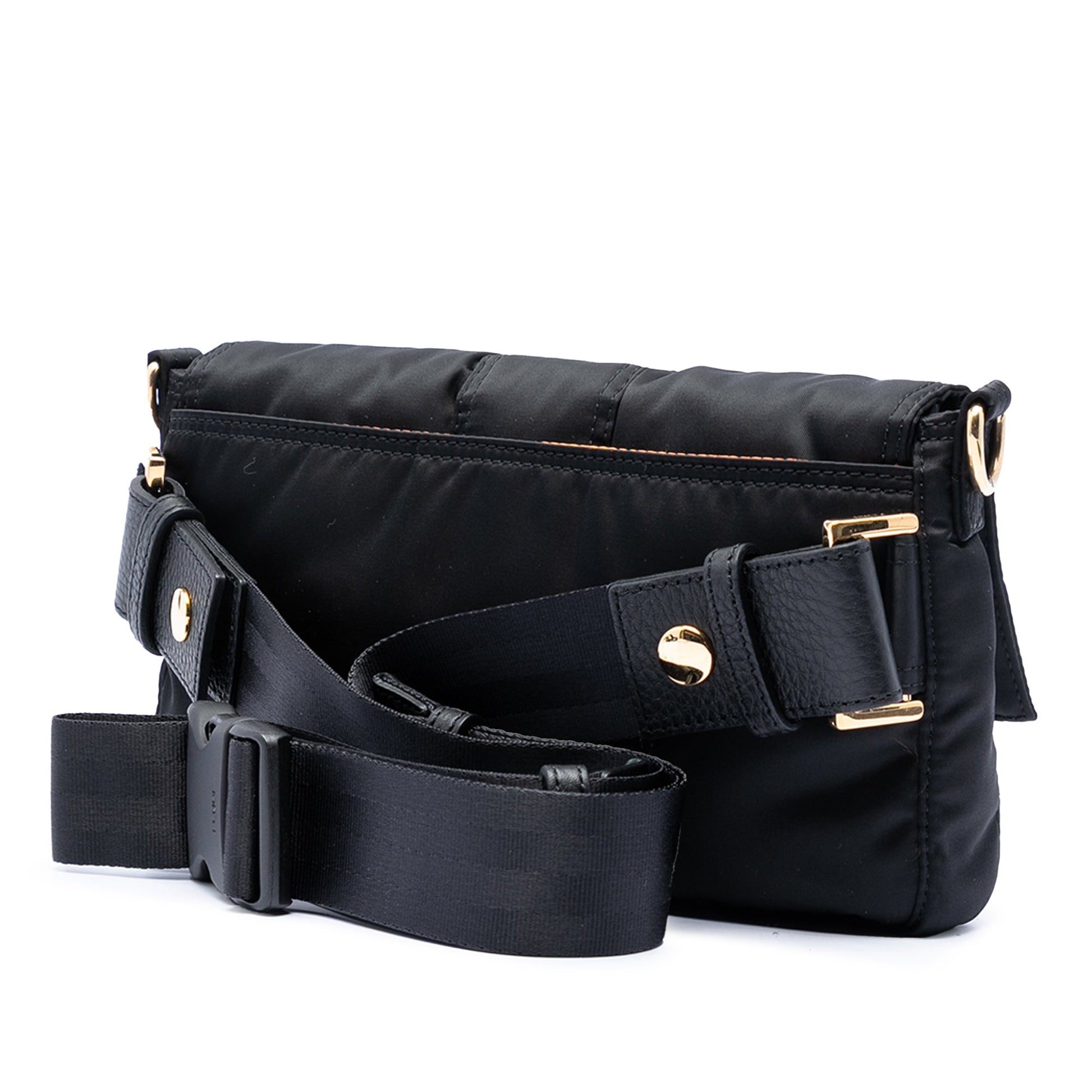 Fendi Porter Yoshida Nylon Convertible Baguette Satchel