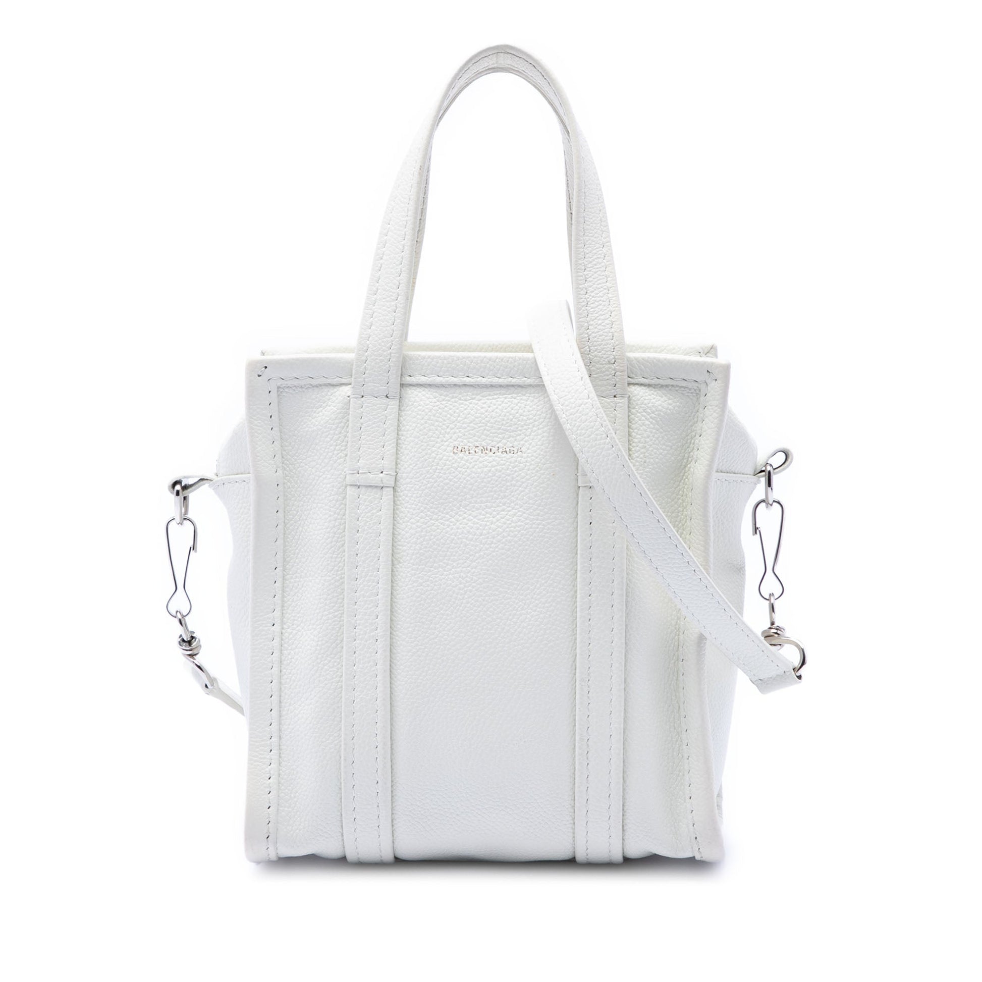 Balenciaga Lambskin Bazar Shopper Satchel XXS