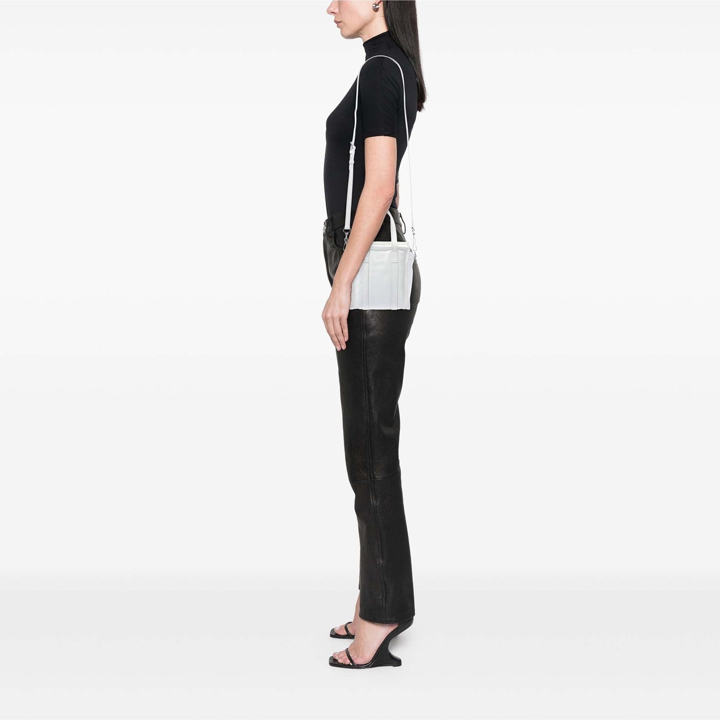Balenciaga Lambskin Bazar Shopper Satchel XXS