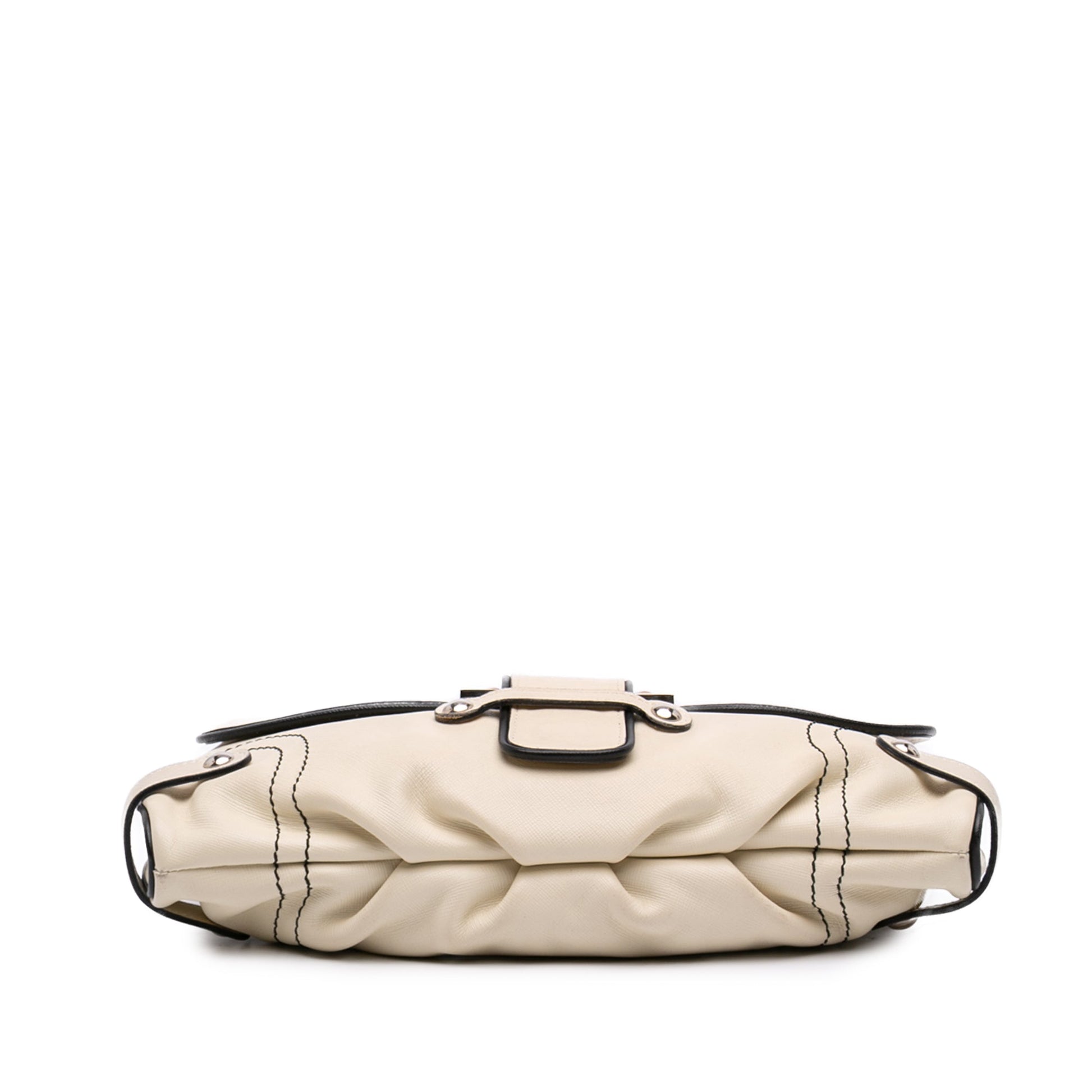 Ferragamo Leather Gancini Flap Shoulder Bag