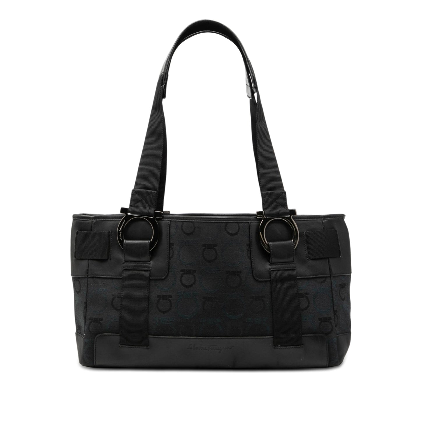 Ferragamo Gancini Canvas Tote